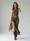 Malena | One-Shoulder Poised Midi Dress