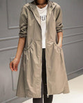 Maialen | Hooded Oversized Fluid Trench Coat