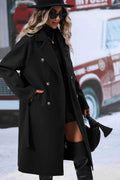 Maja | Structured Belted Draped Trench Coat