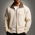 Malik | Draped Mock-Neck Statement Cardigan