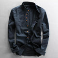 Mandarin Collar Shirt – Quiet Eastern Refinement
