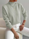 Tamsin | Crew-Neck Knit Sweater with Ribbed Cuffs