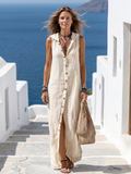 Glenda | Sleeveless Serene Maxi Dress