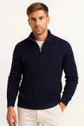 Everard | Half-Zip Cable Knit Sweater
