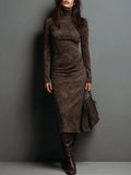 Maxi Dress – Graceful High-Neck Evening Gown