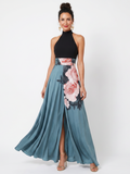Maxi Dress – Halter Floral Grace