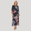 Maxi Dress – Midnight Bloom Long-Sleeve