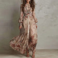 Maxi Dress – Vintage Floral High-Waist