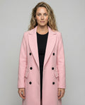 Melis | Notch-Lapel Hooded Chic Trench Coat