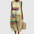 Ketevan | Sleeveless Wrap Midi Dress