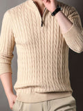 Soren | Half-Zip Cable Knit Winter Sweater