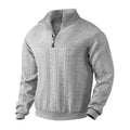 Lorcan | Quarter-Zip Cable Knit Pullover Sweater