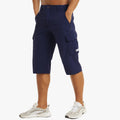 Men's Cargo Woven Shorts with Zipper Pocket and Flap Pockets