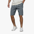 Men's Casual Woven Shorts with Drawstring Waist and Side Pockets