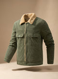 Remus | Corduroy Button-Front Lined Jacket