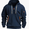 Kai | Utility-Pocket Quarter-Zip Hoodie