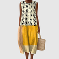 Keren | Colorblock Easy-Elegant Midi Dress