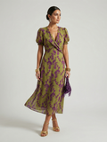 Virel | Relaxed Floral Midi Wedding Guest Gowns