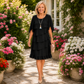 Patricia | Tiered Ruffle Midi Wedding Guest Gowns