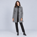 Valeria | Tailored Wool Fit-and-Flare Coat Knee Length
