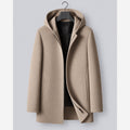 Isolde | 100% Pure Wool Hooded Coat Full Zip
