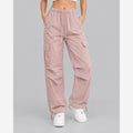 Marisol | Parachute Cargo Trousers Relaxed Fit Drawstring Waist