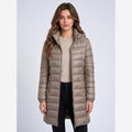 Camille | Long Hooded Puffer Jacket Waterproof Detachable Hood