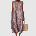 Kornelia | Floral Sleeveless Midi Dress