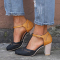 Siranush | Block-Heel Strappy Relaxed Heels