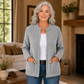 Nazaré | Crew-Neck Ribbed Curated Cardigan