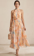 Lamis | Halter Dreamy Midi Dress
