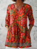 Oliviera | Relaxed Flowing V-Neck Blouse