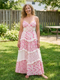 Leonor | Floral Spaghetti-Strap Maxi Dress