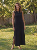 Lidija | Sleeveless Pocket Midi Dress