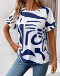 Ottavia | Chic Patterned Summer Blouse