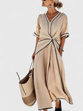 Persephone | Vertical-Stripe Summer Dress