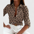 Petra | Printed Long-Sleeve Blouse