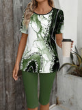 Philiberte | Geometric Print Two-Piece Set