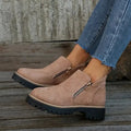 Winslow | Flat Zip Ankle Boots