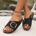Quilla | Adjustable Buckle Flat Sandals