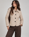 Margaux | Quilted Button-Front Mid-Season Jacket