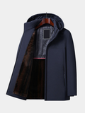 Ragnvald | Hooded Wrap Polished Coat