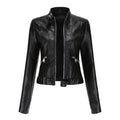 Rania | High-Neck Modern Relaxed Leather Jacket
