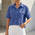 Relaxed Button-Up Shirt – Casual Pocket Detail
