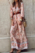 Rosabel | Floral V-Neck A-Line Dress