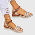 Rowena | Boho Cushioned Summer Sandals
