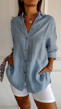 Sabrina | Relaxed Oversized Button-Down Blouse