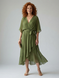 Malin | Coastal Serene Midi Dress