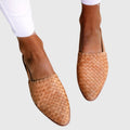 Selene | Woven Pointed-Toe Slingback Sandals for Women