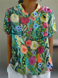 Selvaggia | Watercolor Floral Blouse